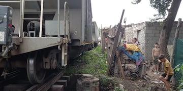 Tren de cargas en Córdoba.