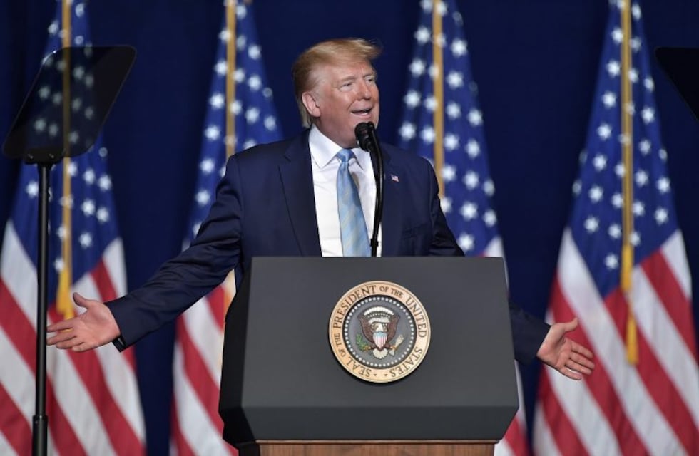 El presidente estadounidense Donald Trump aseguró que "Irán jamás tendrá un arma nuclear"