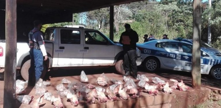 Entre los cortes había carne vacuna y porcina\u002E