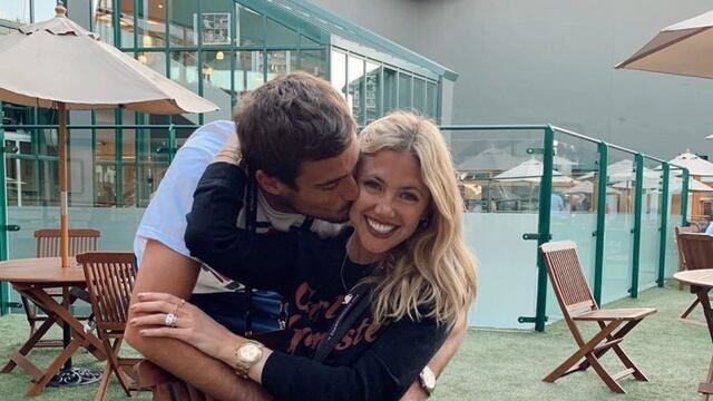 Guido Pella y Stephanie Demner (Foto: Instagam)