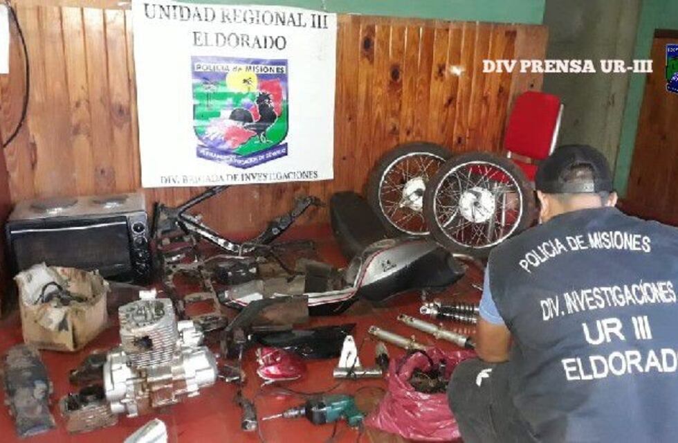 Secuestran electrodomésticos y motopartes que fueron robados en Eldorado