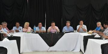 Peppo se reunió con intendentes en Margarita Belén\u002E (Foto: @domingopeppo)