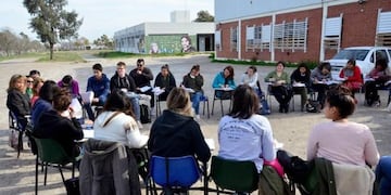 Clase pública en Viedma\u002E (Marcelo Ochoa)