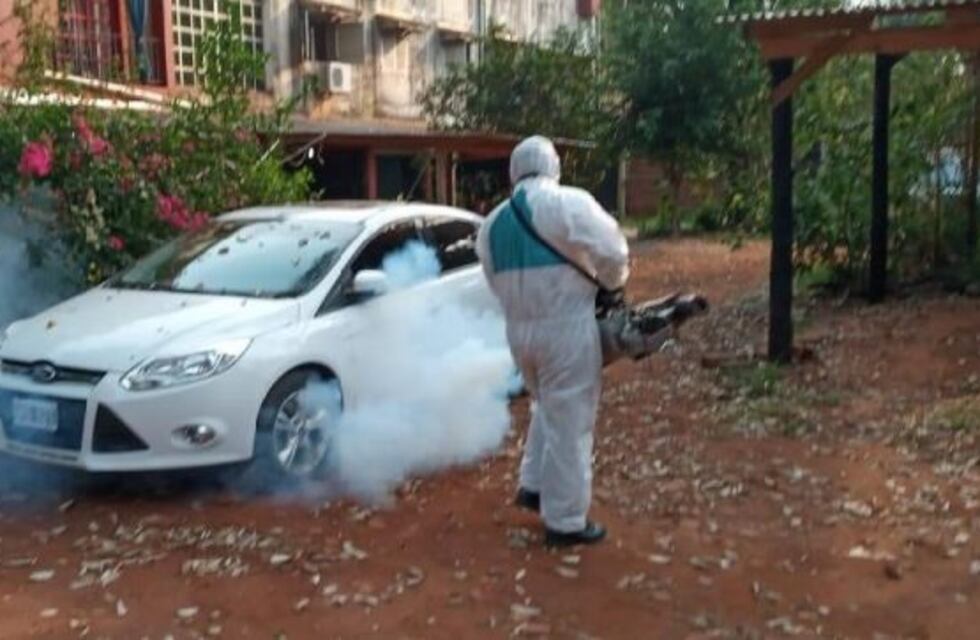 La municipalidad de Iguazú trabaja en la desinfección de los barrios para prevenir el dengue
