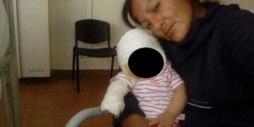 Humilde vivienda incendiada de San Juan