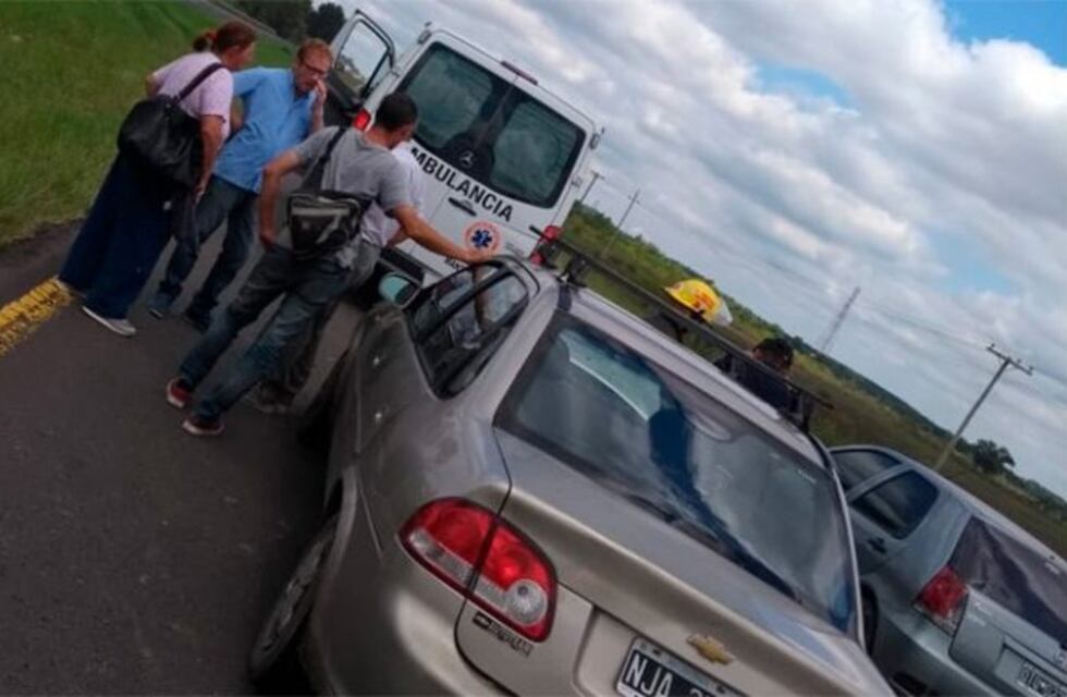 Ruta Nacional 12:  choque en cadena produce demoras en el regreso del feriado de carnaval