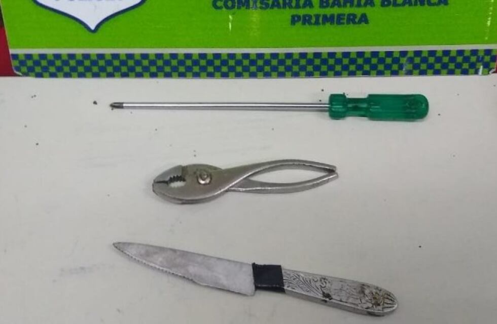 Un joven fue detenido por asaltar a una mujer con un destornillador