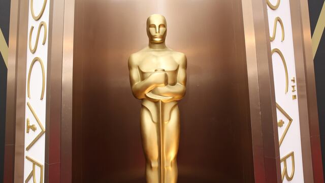 FILE - In this March 2, 2014 file photo, an Oscar statue is displayed at the Oscars at the Dolby Theatre in Los Angeles. The Academy of Motion Picture Arts and Sciences announced  the winners of its annual Nicholl Fellowship in Screenwriting, Thursday, Se