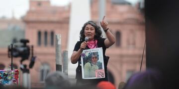 Marta Montero, la madre de Lucía Pérez. Foto: Archivo Clarín.