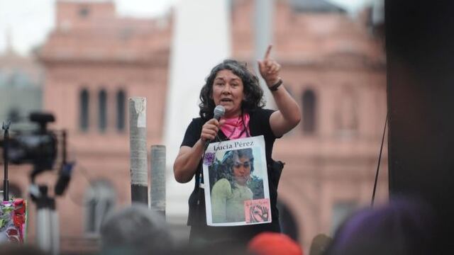 Marta Montero, la madre de Lucía Pérez. Foto: Archivo Clarín.