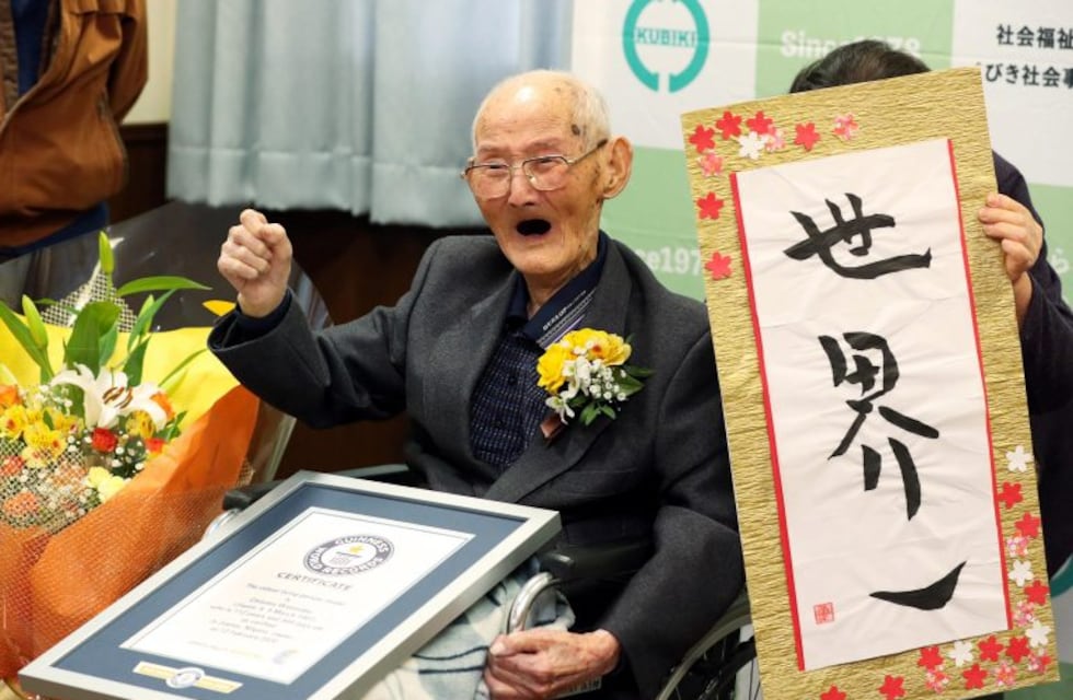 Récord Guinness: un japonés de 112 años es el hombre más viejo del mundo