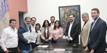 Concejales con el intendente Jorge, de San Salvador de Jujuy