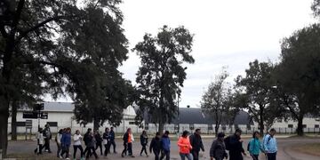 Primera peregrinación en la base puerto belgrano