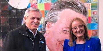 El candidato a Presidente recordó a Néstor junto a Alicia\u002E