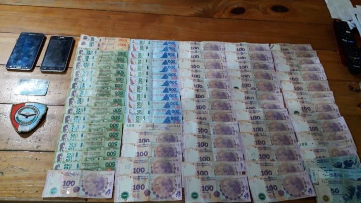 Dinero secuestrado en Elena, Córdoba