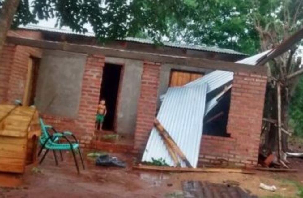 La tormenta causó daños en San Vicente, Wanda y Jardín América