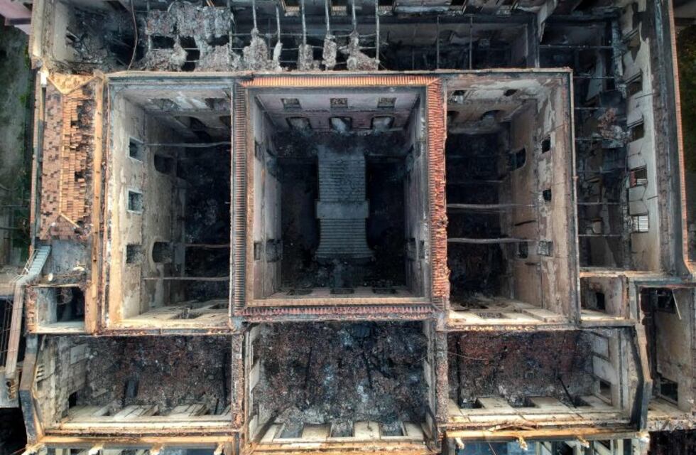 Así quedó el Museo de Río de Janeiro después del incendio