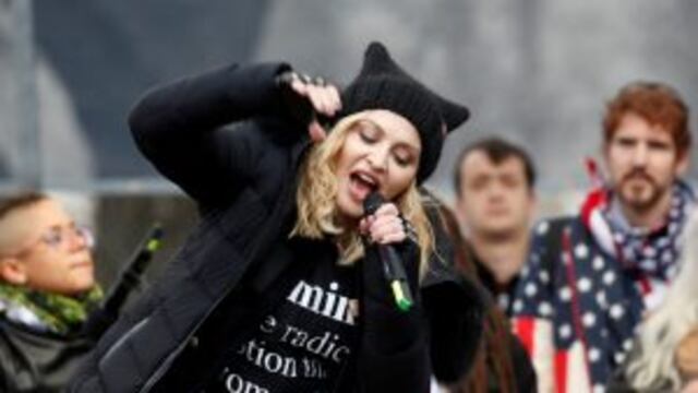 Madonna performs at the Women's March in Washington U.S., January 21, 2017. REUTERS/Shannon Stapleton TPX IMAGES OF THE DAY Washington eeuu madonna marcha de las mujeres contra la asuncion del nuevo presidente protesta contra el presidente electo esta