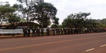 75 efectivos de Gendarmería impiden el corte en Ruta 12\u002E