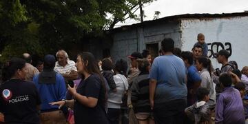 Vecinos piden ser relocalizados tras el temporal sufrido en Posadas\u002E (Foto: Misiones Online)