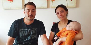 Neder y Soledad, papás de Mateo Aguirre