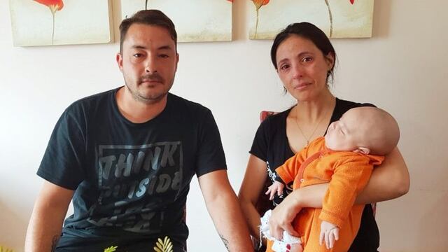 Neder y Soledad, papás de Mateo Aguirre.