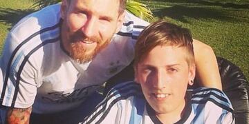 Valentín Olmedo juega fútbol adaptado para Rosario Central y para la selección nacional\u002E (Facebook)