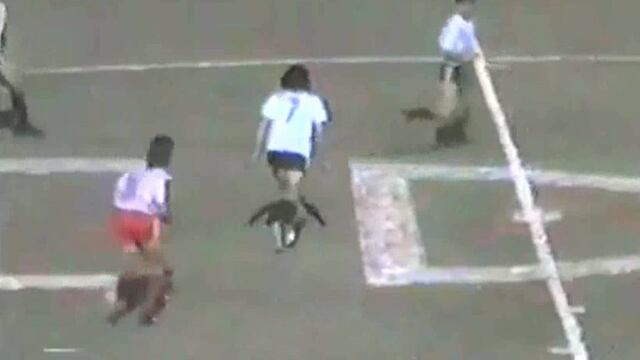 El ex Central Córdoba se puso la camiseta de Argentino de Monte Maíz en 1988 (@pablogrecco5)
