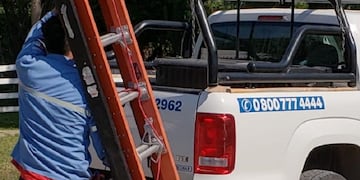 La compañía envió cuadrillas a trabajar desde temprano.