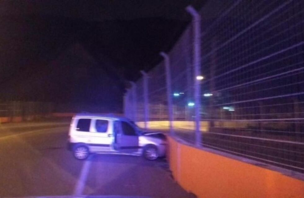 Potrero de los Funes: se quedó dormido y chocó contra un muro