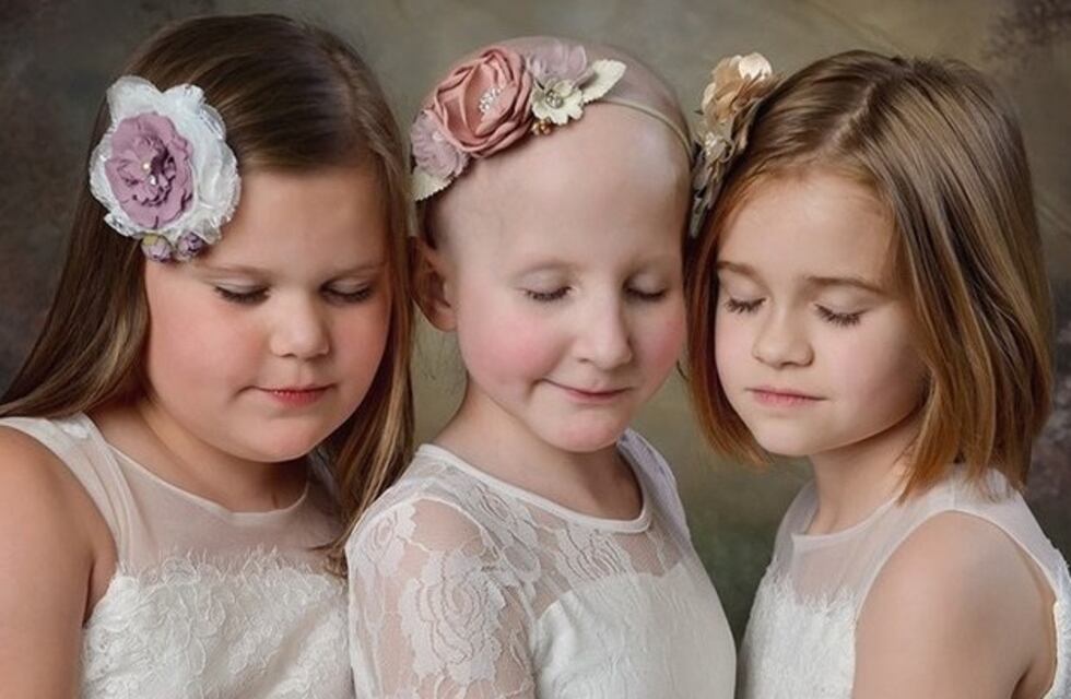 Tres nenas se fotografiaron durante cinco años para mostrar cómo vencieron al cáncer