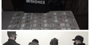 Los sujetos tenían en su poder 834 pesos, de la recaudación de la empresa\u002E