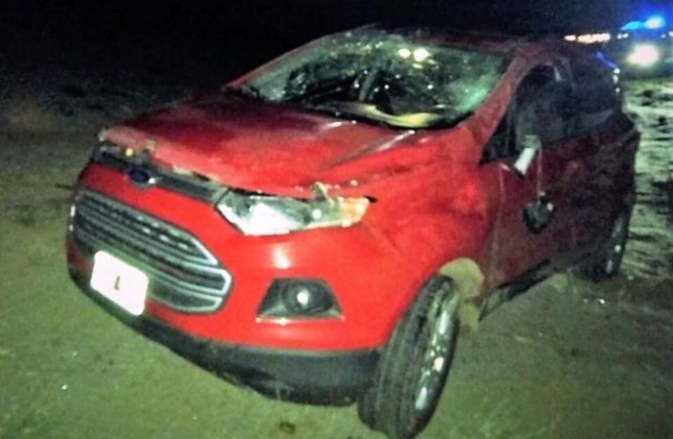 Escarcha produjo dos vuelcos cerca de Piedrabuena