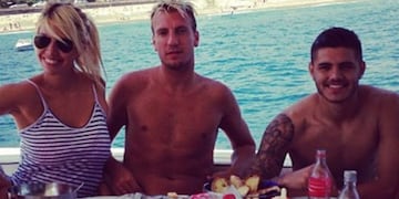 Maxi López, Wanda Nara y Mauro Icardi (Foto: web)