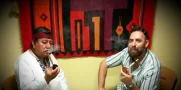 El antropu00f3logo Diego Viegas visitu00f3 al payu00e9 guaranu00ed Aguarapire Seacandiru.