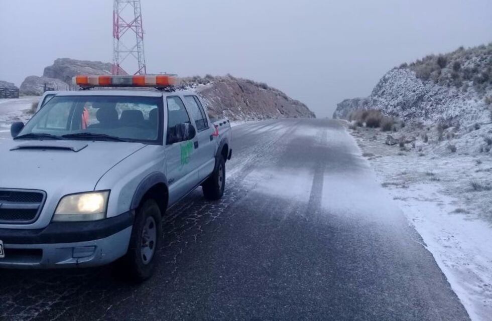 Cortan el Camino al Filo por las nevadas en San Luis