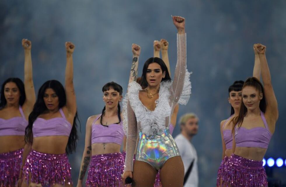Dua Lipa le puso la música a la final de la Champions