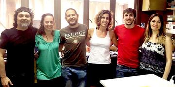 Cristián Favre, Evangelina Almada, Facundo Tonucci, Cecilia Larocca, Alejandro Pariani y Florencia Hidalgo dieron cuenta de la investigación en la revista Scientific Reports\u002E (Conicet Rosario)