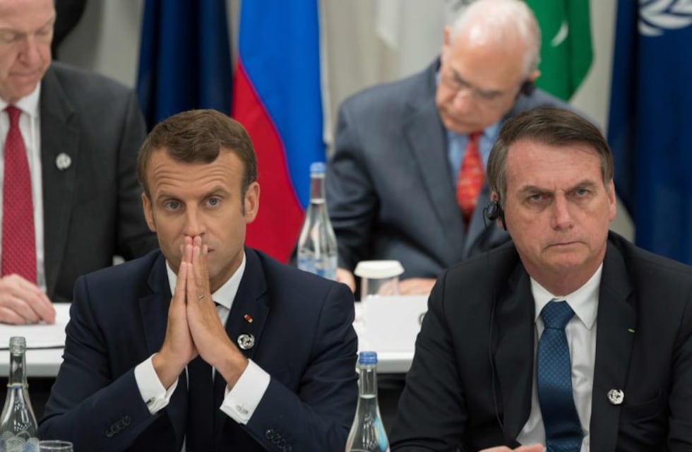 Jair Bolsonaro se burló de la mujer de Emmanuel Macron y el presidente francés le respondió