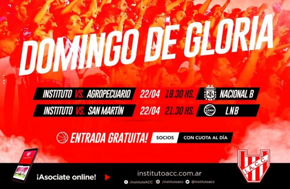 Instituto y su doble jornada del domingo, con mucho en juego