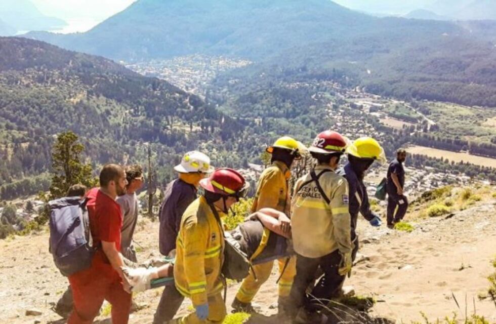 Un parapentista cayó desde varios metros en San Martín de los Andes