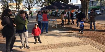 Protesta de jardines maternales en Rafaela