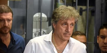 DYN123, BUENOS AIRES 07/03/2017, FUTBOLISTAS ARGENTINOS AGREMIADOS LEVANTu00d3 HACE INSTANTE EL PARO DE ACTIVIDADES FOTO:DYN/TONY GOMEZ. buenos aires sergio marchi acuerdo en el conflicto del futbol se levanto el paro futbol futbolistas argentinos agremiados