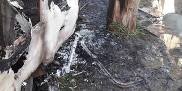 Incendio en Gorina, un adolescente murió carbonizado\u002E