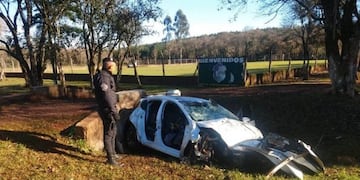 Sergio Fernando Barrios falleció al chocar el auto en el que viajaba contra una alcantarilla en Hipólito Yrigoyen\u002E (MisionesOnline)