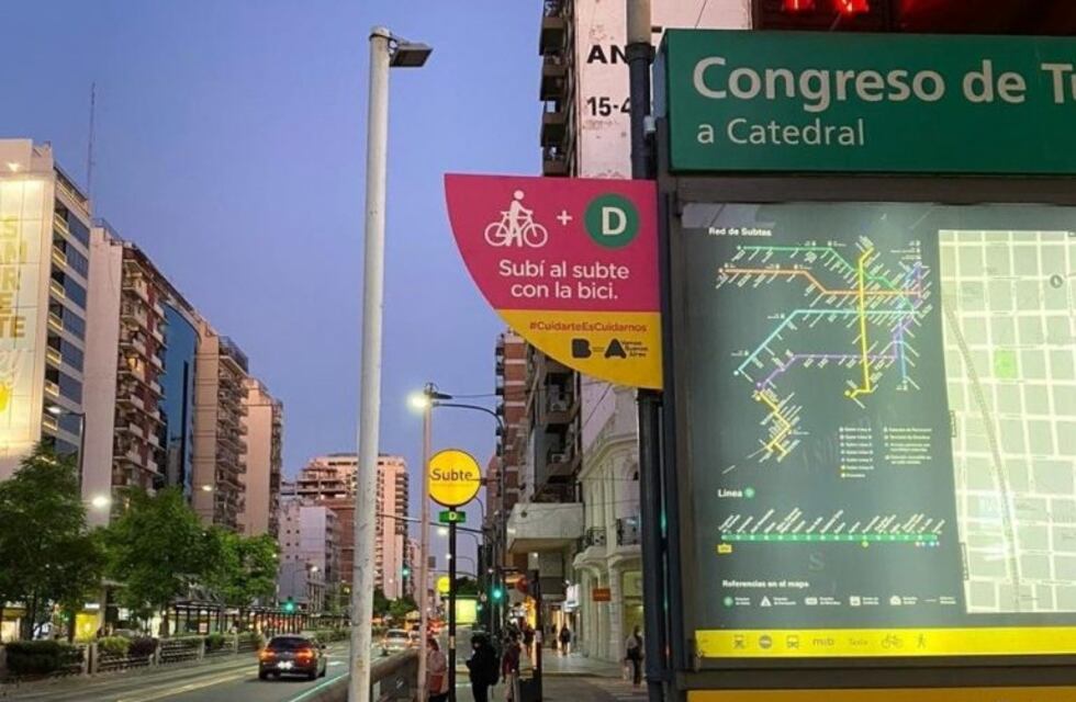 Coronavirus: ya se puede viajar con monopatines y bicicletas en el subte D y se sumarán más líneas