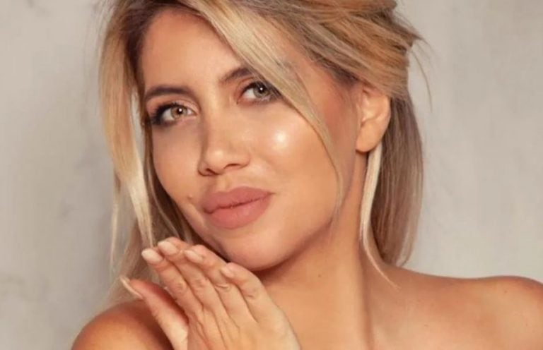 Wanda Nara quiso mostrar su pelo y protagonizó un descuido hot