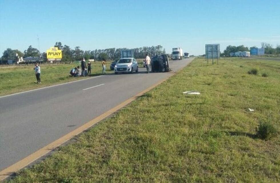 Dos heridos por otro vuelco en la autovía de ruta 36