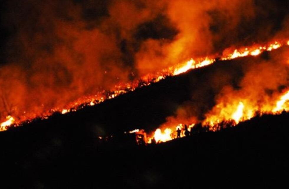 Desolador: el incendio forestal consumió unas ocho viviendas en la zona de Characato