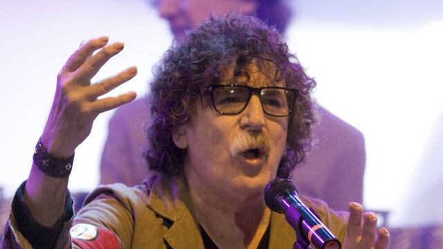 El músico argentino Charly García cierra el festival Rock al Parque en Bogotá, el lunes 2 de julio del 2012\u002E (AP Foto/William Fernando Martínez) bogota colombia charly garcia festival de rock al parque musica musico musicos cantante recital show concierto festival de musica